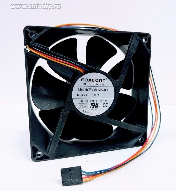 doc066709265 8007683200 Вентилятор Foxconn PV123812P2BF 12V DC 1.30A 120X38 4pin (для ML150G3 402073-001) Hirschmann — изображение 1
