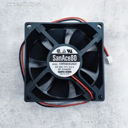 8040443349 Вентилятор Sanyo Denki 109R0824G4021 24V DC 0.2A 80X25 2pin () Hirschmann