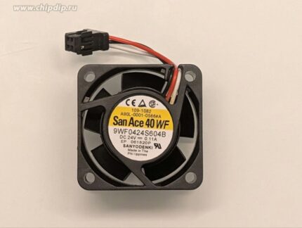8007682104 Вентилятор Sanyo Denki San Ace 40WF 9WF0424S604B (Fanuc A90L-0001-0566#A) 24V DC 0.11A 40X20 3pin Hirschmann