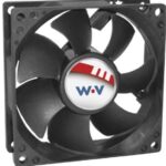 8003919397 DC0802512U2B-2T0,AXIAL FAN, 80MM, 12VDC, 83.6CFM, 50DBA Hirschmann