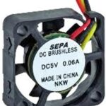 8012537301 MF17B05FSE36A,DC Axial Fan, 5 V, Square, 17 mm, 4.5 mm, Sleeve Bearing Hirschmann
