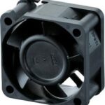8009261375 04020VA-12N-AA-00,DC Axial Fan, 12 V, Square, 40 mm, 20 mm, Ball Bearing, 10.2 CFM Hirschmann