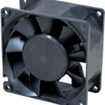 8044636956 08038RA-12Q-EA-00,DC Axial Fan, 12 V, Square, 92.5 mm, 25 mm, Ball Bearing, 20 CFM Hirschmann