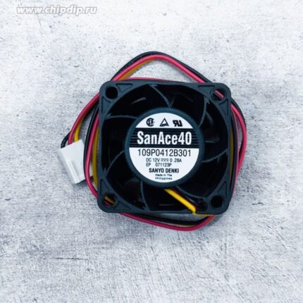 8017873429 Вентилятор Sanyo Denki San Ace 40 109P0412B301 12V DC 0.28A 40X28 3pin () Hirschmann