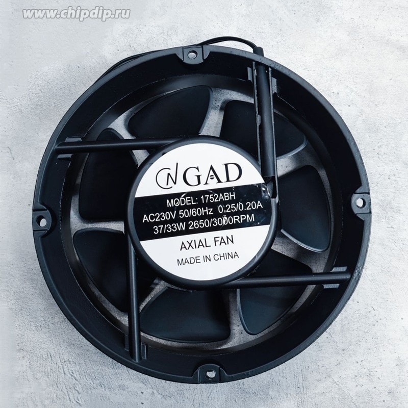 doc066975863 8017510021 Вентилятор CNGAD 1752ABH 230V 50/60Hz 0.25/0.20A 37/33W 2650/3000RPM 172X51 2pin () Hirschmann — изображение 1