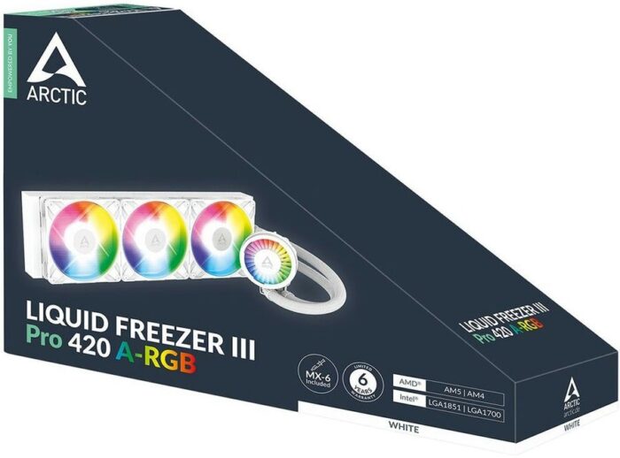 8049813697 Жидкостная система охлаждения Arctic Cooling Liquid Freezer III Pro 420 Multi Compatible All-In-One CPU Water Cooler (ACFRE00189A) Hirschmann — изображение 6