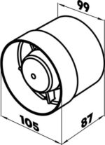 8037996946 Вентилятор 100 Электра, 14вт, 36 дб, 104 м3/ч 10219681 Hirschmann — изображение 7