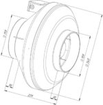 8038849831 Вентилятор канальный круглый v(ac1)- 160(3d220) (пластиковый корпус) с 3-х скоростным переключателем УН-00009469 Hirschmann — изображение 6