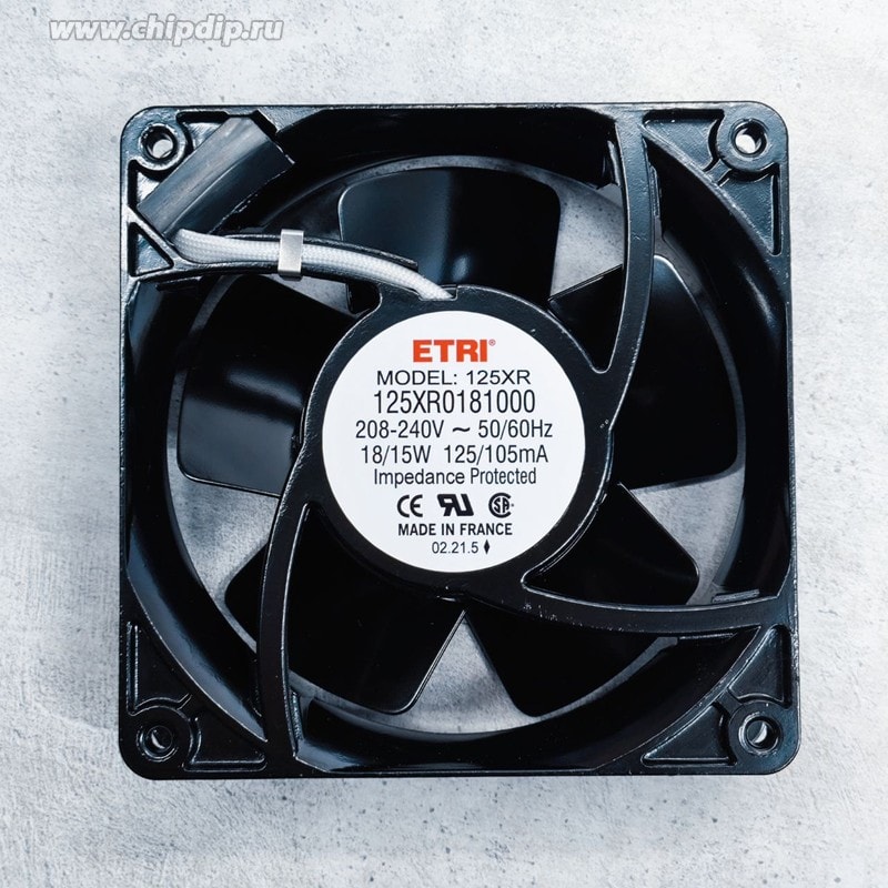doc067220270 8007681684 Вентилятор ETRI 125XR 125XR0181000 208-240V 50/60Hz 18/15W 125/105mA 120X38 Hirschmann — изображение 1