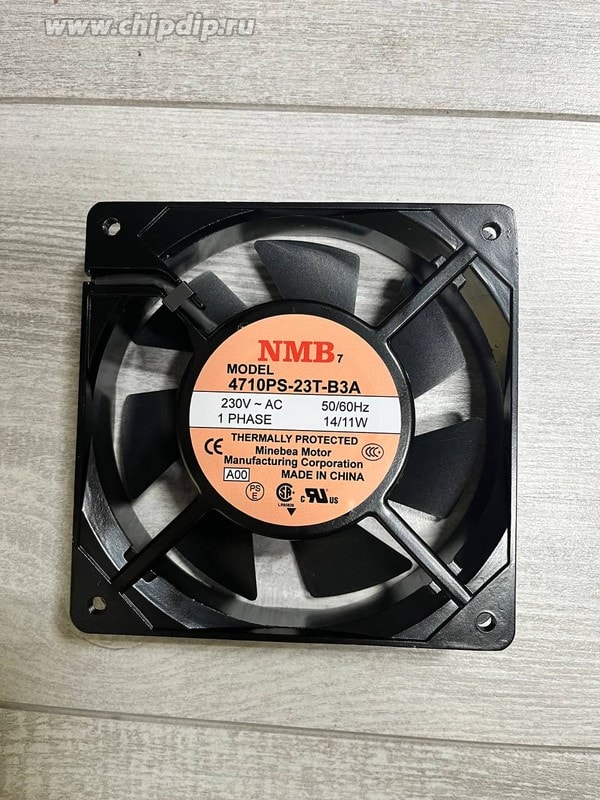 doc067226990 8016696957 Вентилятор NMB 4710PS-23T-B3A 230V 50/60Hz 14/11W 120X25 Клемма Hirschmann — изображение 1