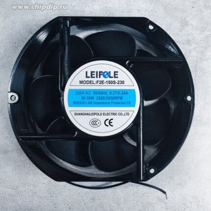 8050912754 Вентилятор LEIPOLE F2E-150S-230 230V 50/60Hz 0.27/0.24A 38/36W 2580/2650RPM 172X150X51 () Hirschmann
