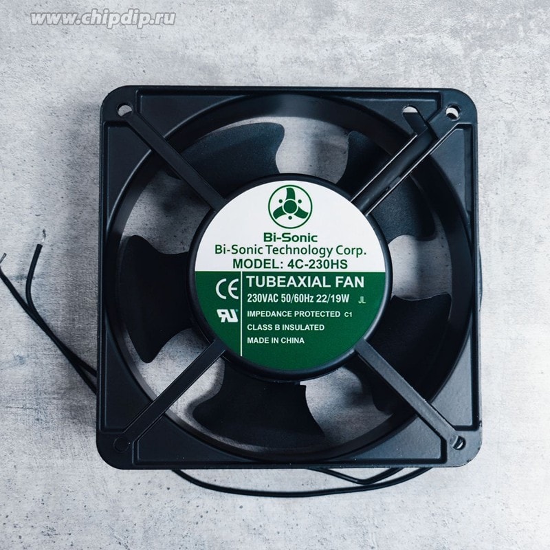 doc067357121 8047908240 Вентилятор BISONIC 4C-230HS 230V 22/19W 120x38 2pin Hirschmann — изображение 1