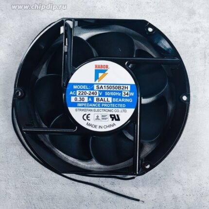 8018796677 Вентилятор Habor SA15050B2H 220-240V 50-60Hz 34W 0.30A 172X150X51 2pin Hirschmann