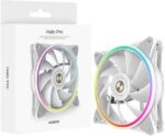 8024215254 Вентилятор ALSEYE Halo Pro W 120мм, 4-pin, 2100об/мин, 26 дБ, ARGB, белый, Ret Hirschmann — изображение 9
