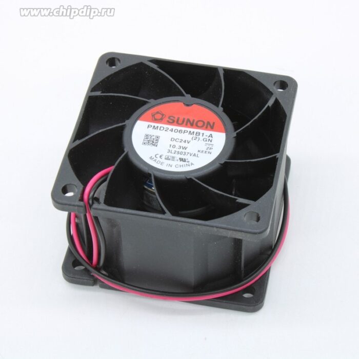 8005941320 PMD2406PMB1-A.(2).GN, Fan Tubeaxial 24VDC Square - 60mm L x 60mm H Ball 56.5 CFM (1.58m³/min) 2 Wire Leads Hirschmann — изображение 6