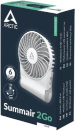 8049509948 Вентилятор бытовой Arctic Cooling Arctic Summair 2Go (White) - USB Fan (AEBRZ00029A) Вентилятор с питанием от USB Hirschmann — изображение 8