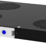 8056081589 Вентиляторный модуль Filum FL-MVP4-BK потолочный, на 4 вентилятора, с термостатом, черный Hirschmann