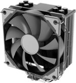 8028126840 Кулер Cooler ID-Cooling SE-214-XT BASIC черный/серебристый 120мм алюминий+медь 1800rpm 27db 4-pin 180W 150мм Hirschmann — изображение 9