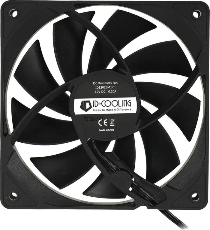 8038009538 Вентилятор ID-Cooling FL-12025K 120x120mm черный 3-pin 21dB 145gr Ret Hirschmann — изображение 5