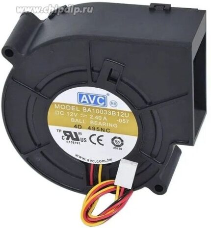 8057660385 Вентилятор AVC BA10033B12U 12V 2.4A 97x94x33 3pin () Hirschmann