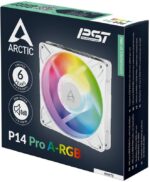 8056082283 Вентилятор для корпуса ARCTIC P14 Pro A-RGB (White) ACFAN00318A 140mm, 400-2500rpm, 110CFM Hirschmann — изображение 8