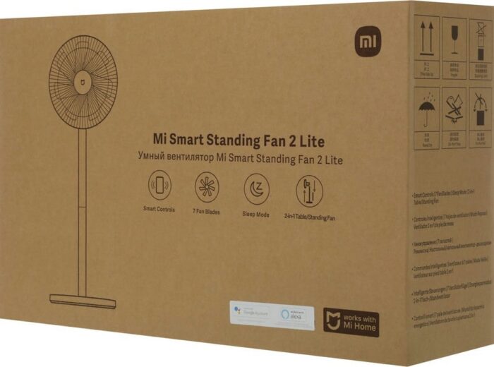 8013750947 Вентилятор напольный Xiaomi Mi Smart standing Fan 2 Lite, белый [pyv4007gl] Hirschmann — изображение 7