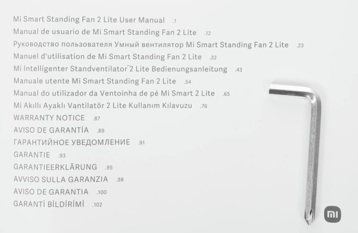 8013750947 Вентилятор напольный Xiaomi Mi Smart standing Fan 2 Lite, белый [pyv4007gl] Hirschmann — изображение 8