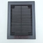 8035464549 Решетка вентиляционная вытяжная 180*250 с рамкой, материал- пластик. Серия ВР, черный 1825ВР-черный Hirschmann