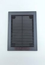 8035464549 Решетка вентиляционная вытяжная 180*250 с рамкой, материал- пластик. Серия ВР, черный 1825ВР-черный Hirschmann