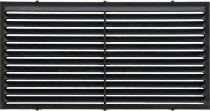 8035464568 Решетка вентиляционная вытяжная 110*220, материал- пластик. Серия В, черный 1122В-черный Hirschmann