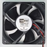 8045251401 Вентилятор 80x80x25, напряжение 12 В, ток 0.35 А, 2L, подшипник скольжения, FD8025S12H2 Hirschmann