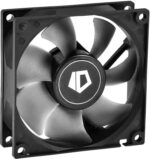 8013748506 Вентилятор ID-COOLING NO-8025-SD 80мм, 3-pin, 2000об/мин, 21 дБ, черный, Ret Hirschmann — изображение 8