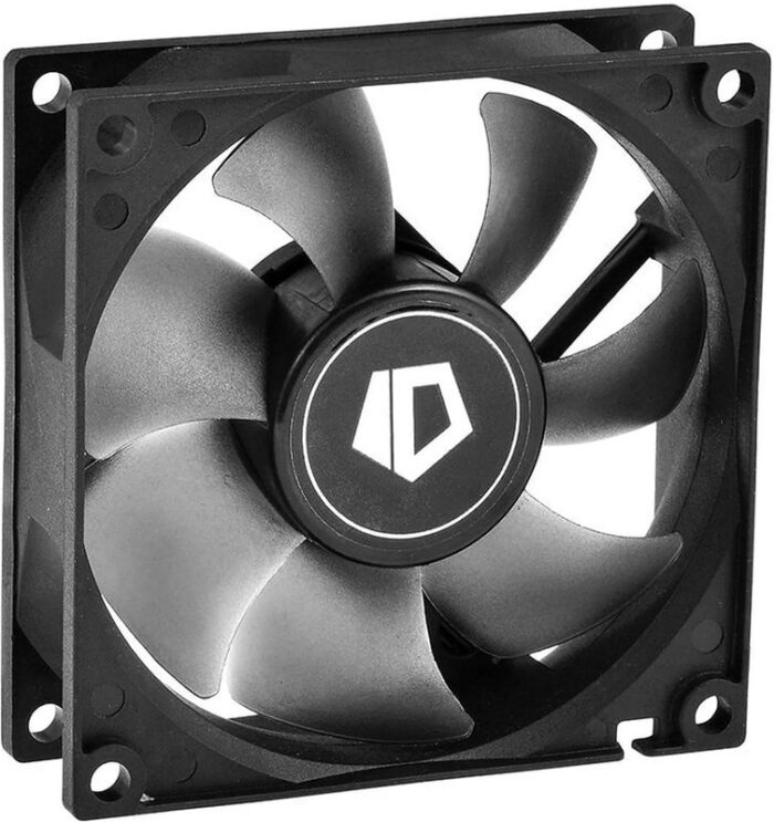 8013748506 Вентилятор ID-COOLING NO-8025-SD 80мм, 3-pin, 2000об/мин, 21 дБ, черный, Ret Hirschmann — изображение 8