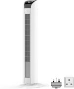8052997220 Tower Fan 12.14m³/min 3 speed 230 V with plug: Type G - British 3-pin Hirschmann