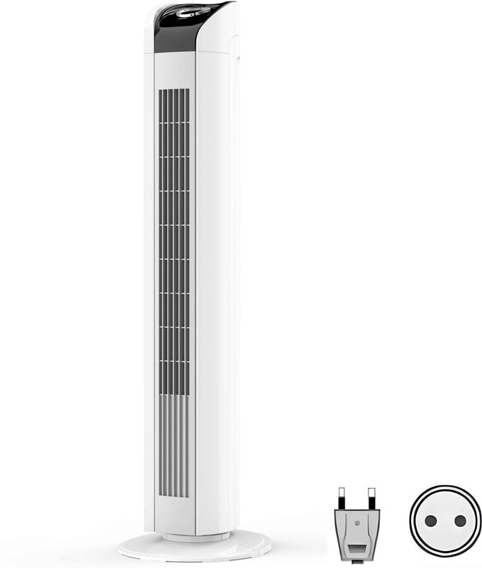 doc071163241 8052982660 Tower Fan 12.14m³/min 3 speed 230 V with plug: Type C - European Plug Hirschmann — изображение 1