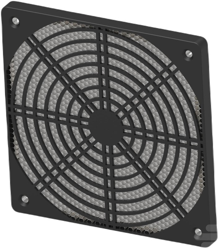 doc071214039 8054865174 2489073-1, Black ABS Vent Grille, 140 x 140mm Hirschmann — изображение 1