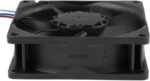 8037729639 8412N/2GME-258, Вентилятор осевой, 80х80х25мм,12В, DC, 1.4Вт, скольжения, 2600об/мин, разъем на проводе (3 конта Hirschmann — изображение 3