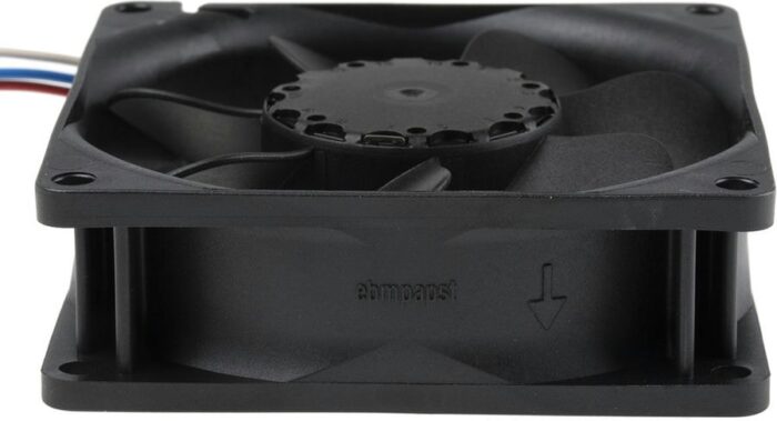8037729639 8412N/2GME-258, Вентилятор осевой, 80х80х25мм,12В, DC, 1.4Вт, скольжения, 2600об/мин, разъем на проводе (3 конта Hirschmann — изображение 3