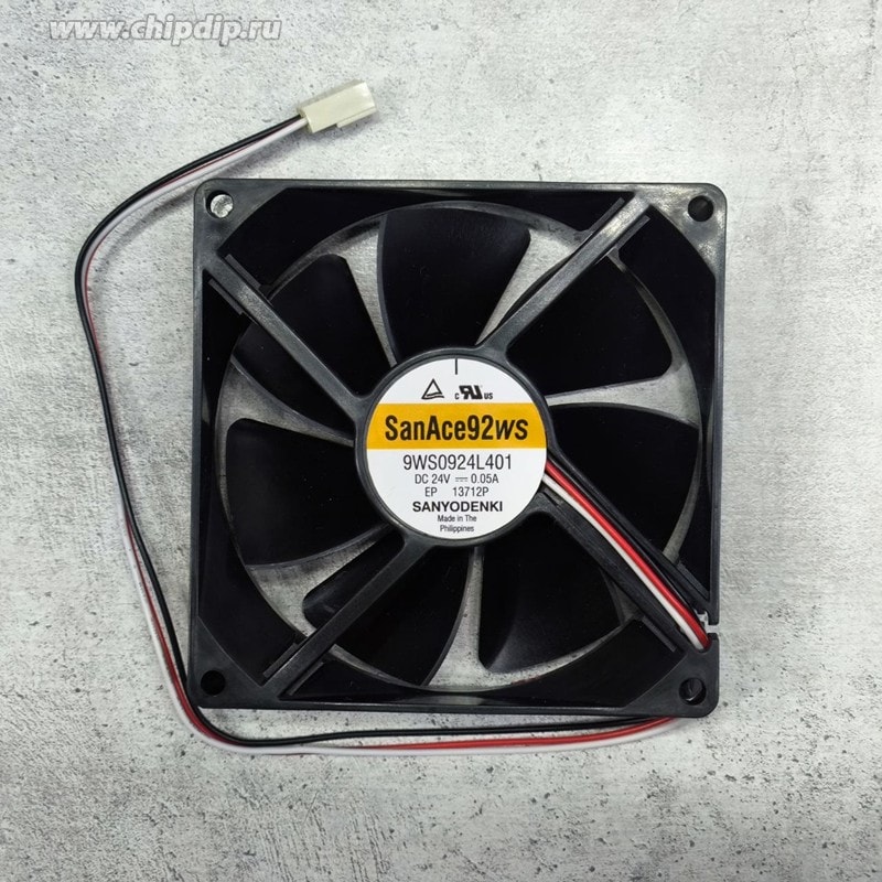 doc071358450 8040443553 Вентилятор Sanyo Denki 9WS0924L401 24V 0.05A 92X25 3pin () Hirschmann — изображение 1