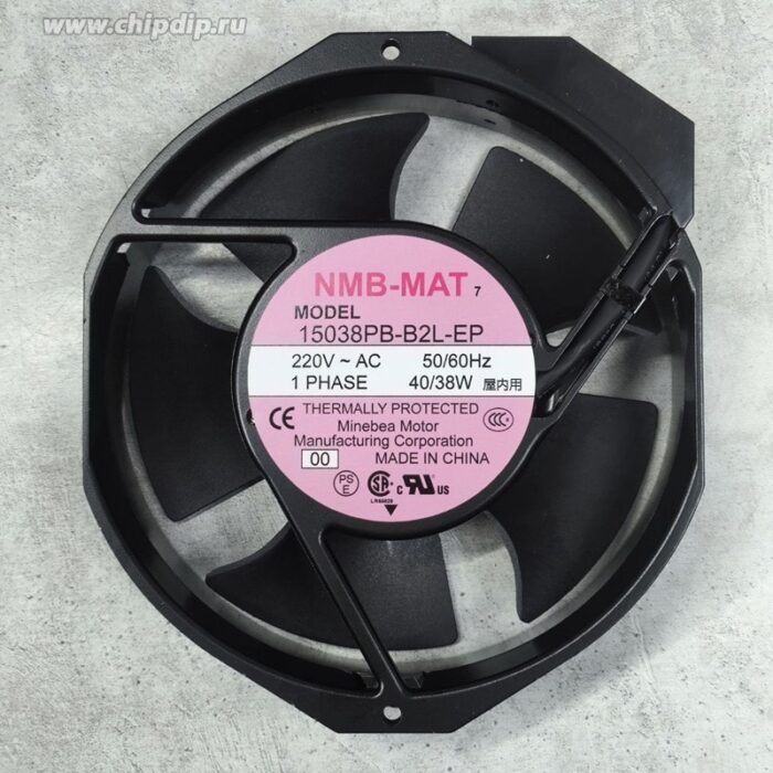 8023292134 Вентилятор NMB-MAT 15038PB-B2L-EP-00 220V DC 40/38W 172x150x38 КЛЕММА Hirschmann — изображение 2