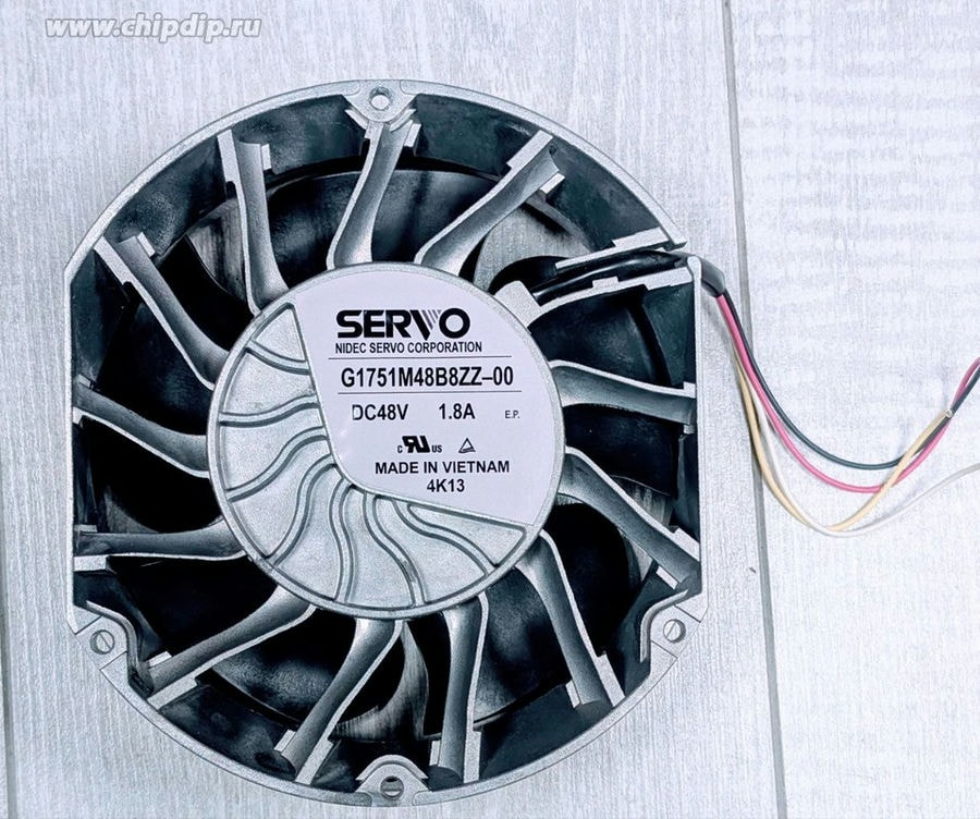 doc071366883 8014320626 Вентилятор Servo G1751M48B8ZZ-00 48V DC 1.8A 172X150X51 4pin Hirschmann — изображение 1