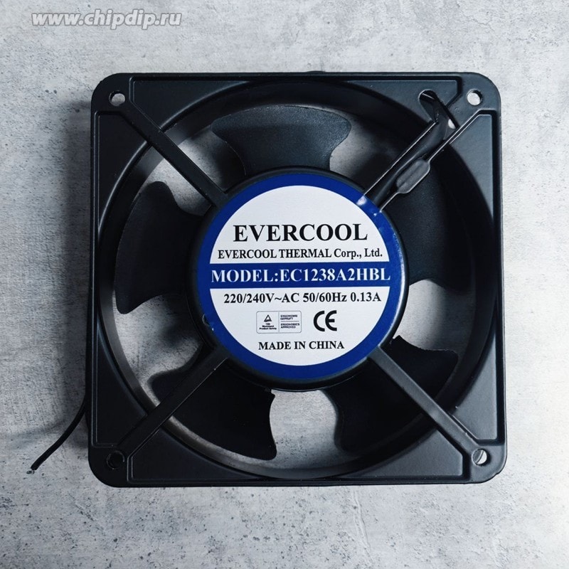 doc071368903 8057660362 Вентилятор Evercool EC1238A2HBL AC 220/240V 0.13A 120X38 2pin () Hirschmann — изображение 1