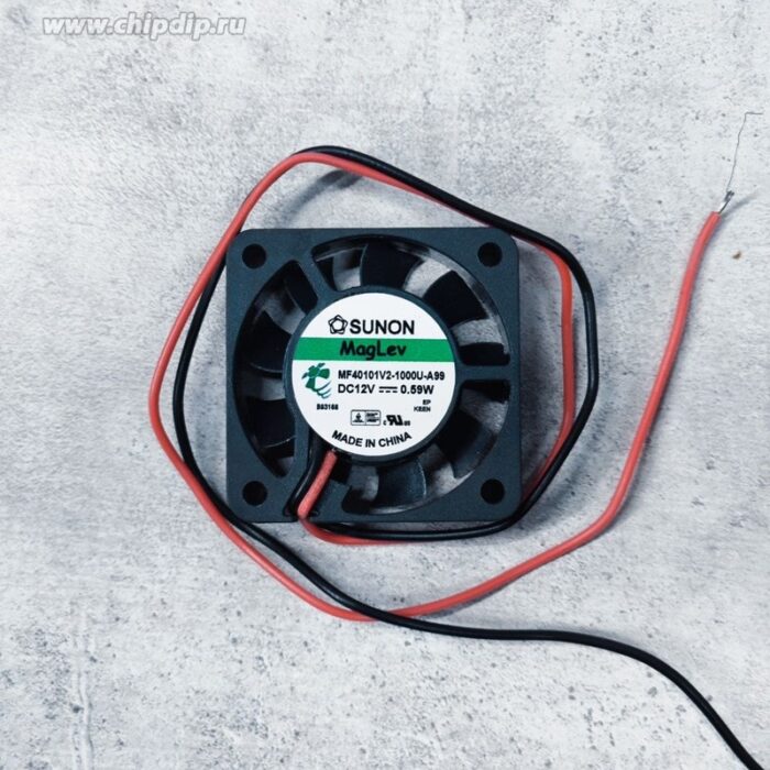 8007182208 MF40101V2-1000U-A99, Вентилятор осевой, 12В DC, 40x40x10мм, подшипник Vapo, 11,89куб.м/ч, 20,6дБА Hirschmann — изображение 6