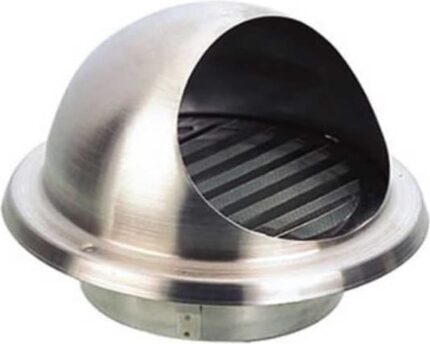 8049552844 Выход стенной вентиляционный 200 мм металлический диффузор с решеткой и сеткой нержавеющая сталь 10.026 Hirschmann