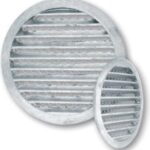 8040571295 Решетка вентиляционная наружная круглая с мелкой антимаскитной сеткой диаметр 200 мм 10.030 Hirschmann