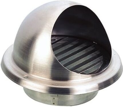 8041454359 Выход стенной вентиляционный 150 мм металлический диффузор с решеткой и сеткой нержавеющая сталь 10.024 Hirschmann