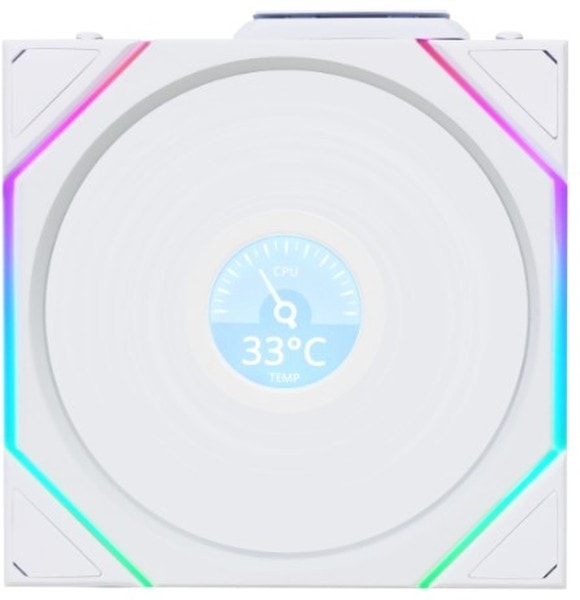 doc071476899 8057108514 Вентилятор для корпуса Lian Li G99.12RTLLCD1W1W.R0 120mm, 350-1900rpm, 54.3CFM, 31dBa Hirschmann — изображение 1