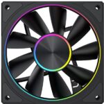 8056824953 Вентилятор для корпуса Eurocase EU-FN120ARGB2002_8+18 BL YF12023 Black,120 ARGB fan 3pin+AURA 5V3pin female and male connector with brown bo Hirschmann