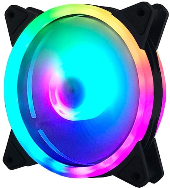 doc071477214 8056824949 Вентилятор для корпуса Eurocase EU-FN120ARGB_8+12 BL YF120-5 Black,120 ARGB fan 3pin+AURA 5V3pin female and male connector with brown box,3p Hirschmann — изображение 1