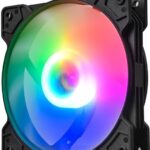 8056824948 Вентилятор для корпуса Eurocase EU-FN120FRGB_8 BL YF120-3 Black,120 FRGB fan MOLEX connector with brown box,3pcs in big brown box,under Euro Hirschmann